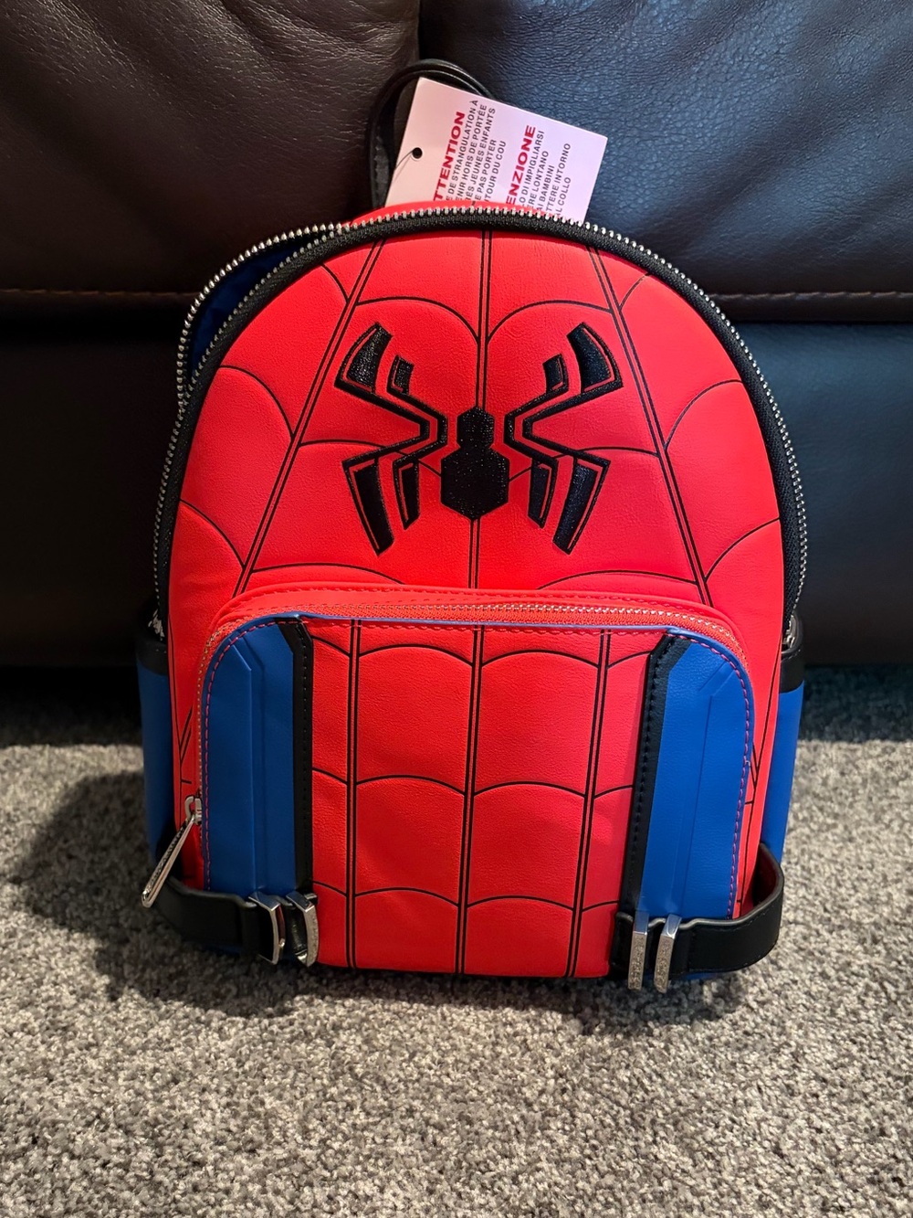 Loungefly Red & Blue SpiderMan Mini Backpack